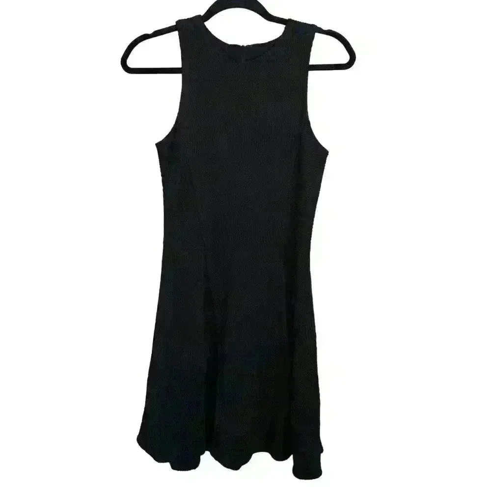 Rag & Bone Dress Womens S Black Textured Mini Sleeveless